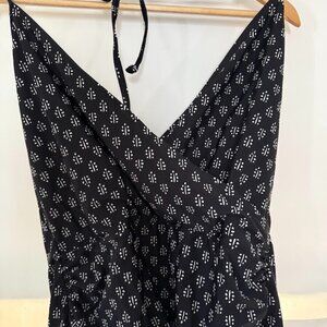 Old Navy One Piece Halter Black Swim Suit, Size XXLG